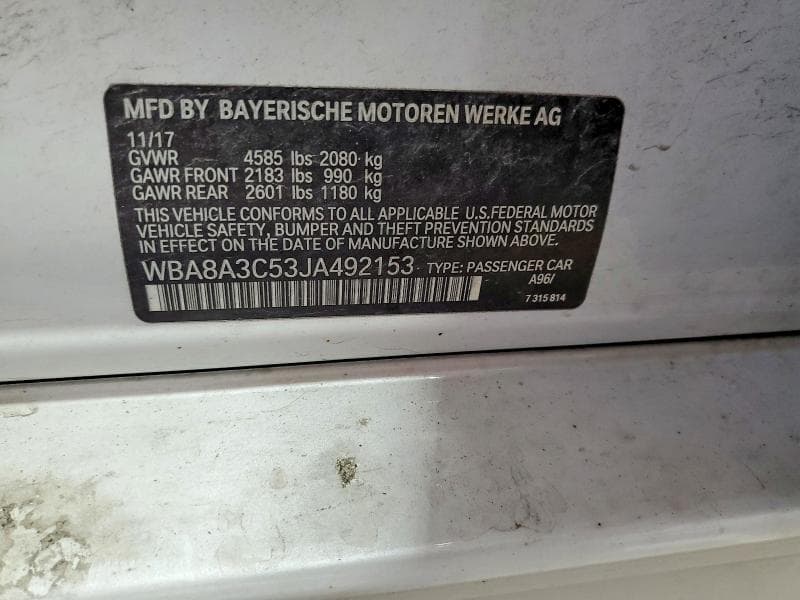 2018 BMW 320 XI 12