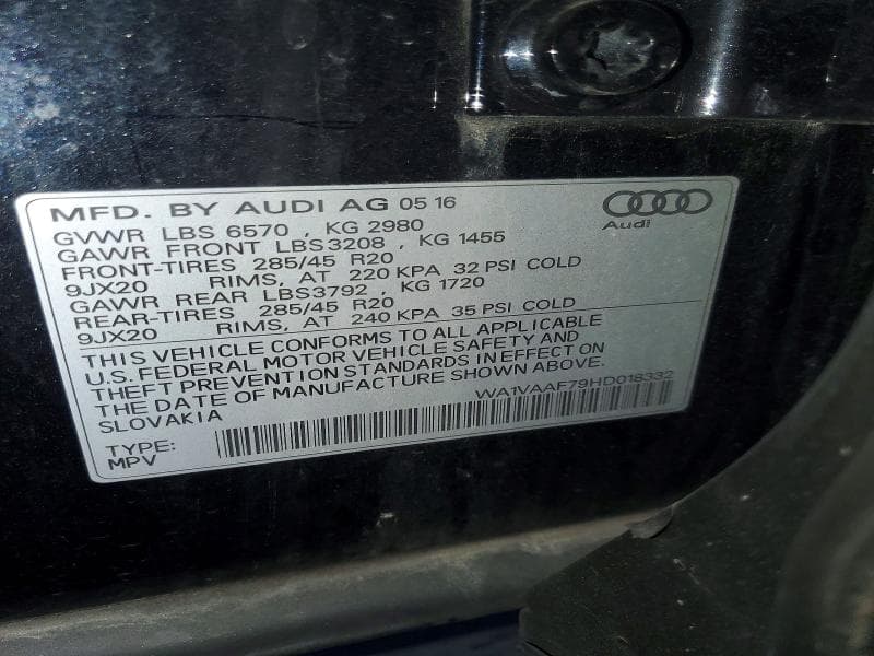 2017 AUDI Q7 PRESTIGE 13