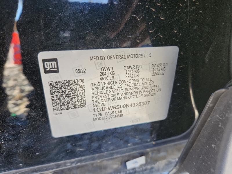 2022 CHEVROLET BOLT EV 1LT 13