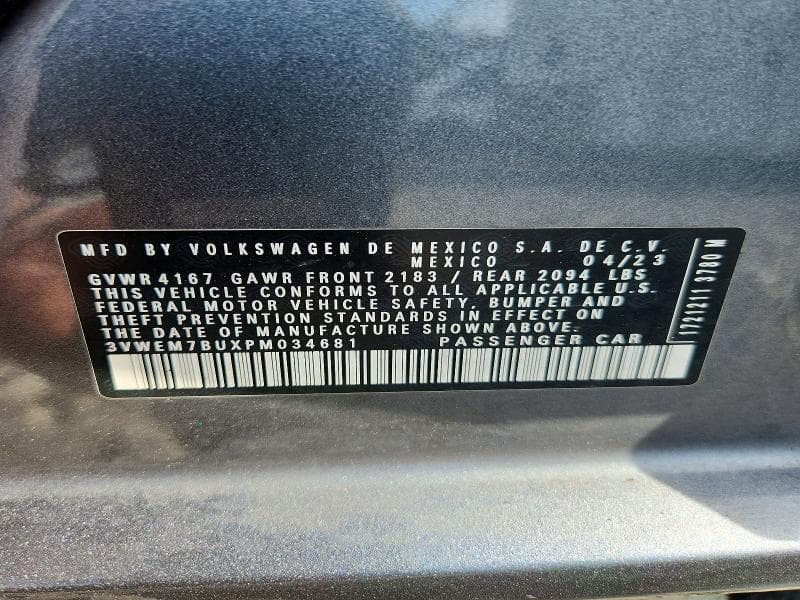 2023 VOLKSWAGEN JETTA SE 12