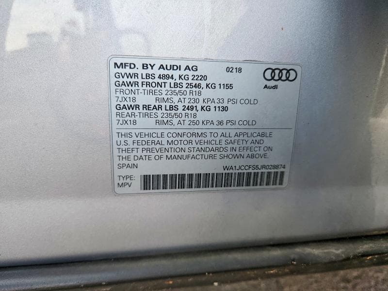 2018 AUDI Q3 PREMIUM PLUS 13