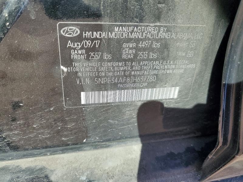 2018 HYUNDAI SONATA SEL 12