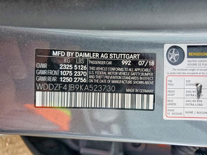 2019 MERCEDES-BENZ E 300 12
