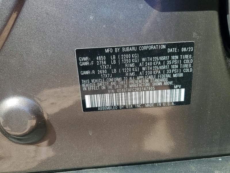 2024 SUBARU OUTBACK PREMIUM 13