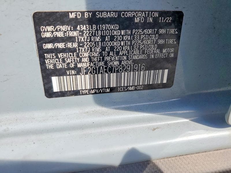 2023 SUBARU CROSSTREK PREMIUM 13