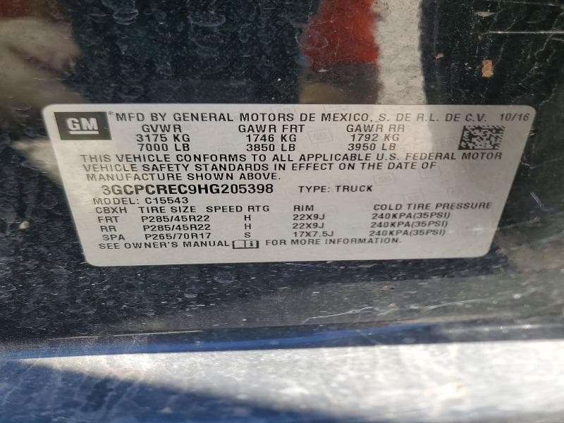 2017 CHEVROLET SILVERADO C1500 LT 13