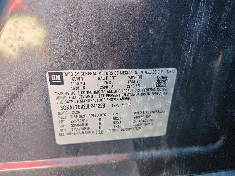 2018 GMC TERRAIN SLE 12