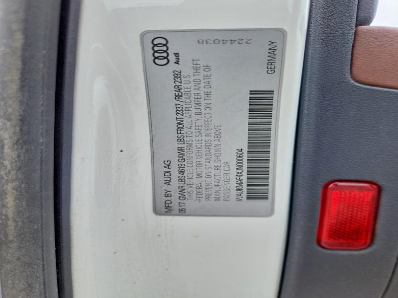 2018 AUDI A4 PREMIUM 13