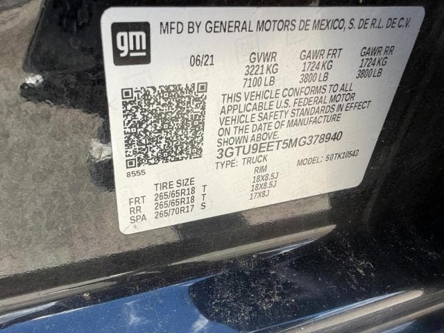 2021 GMC SIERRA K1500 AT4 10
