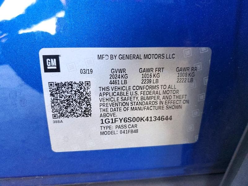 2019 CHEVROLET BOLT EV LT 12