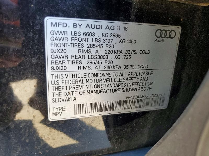 2017 AUDI Q7 PRESTIGE 13