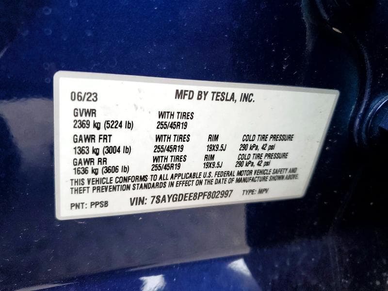 2023 TESLA MODEL Y 12