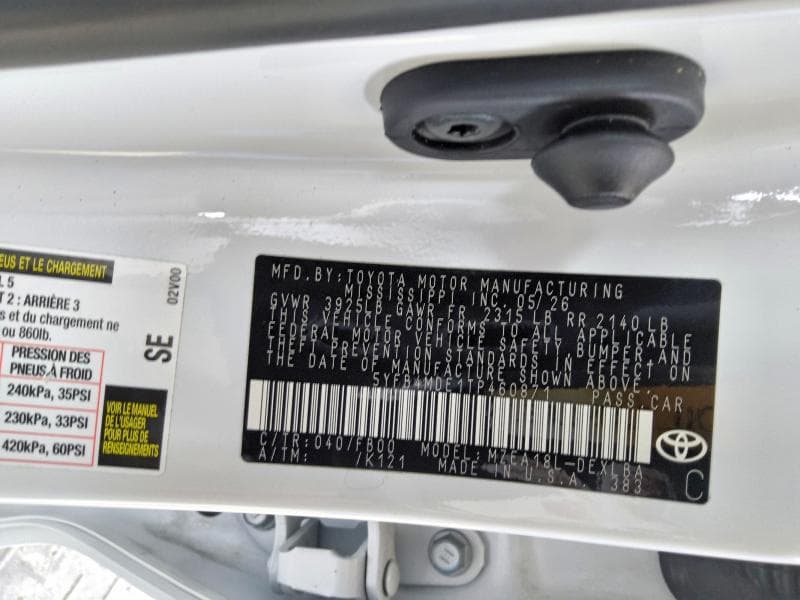 2026 TOYOTA COROLLA LE 12