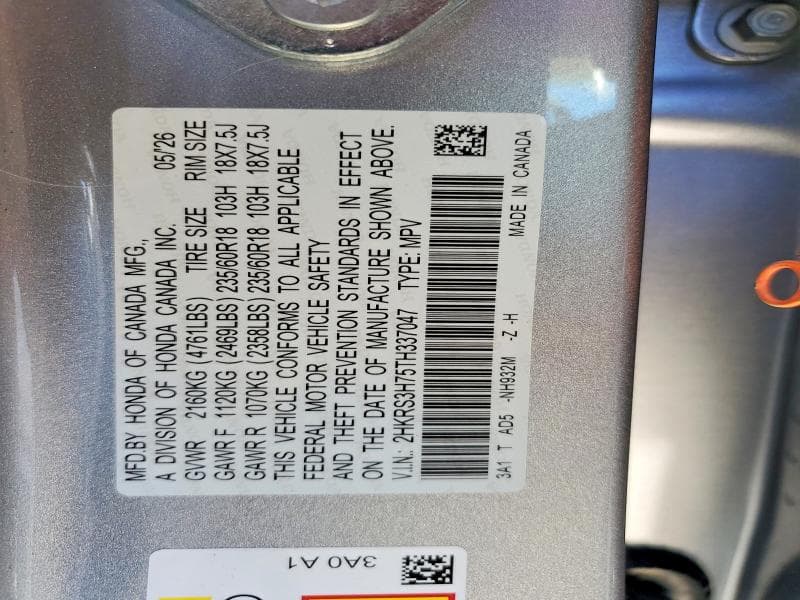 2026 HONDA CR-V EXL 13