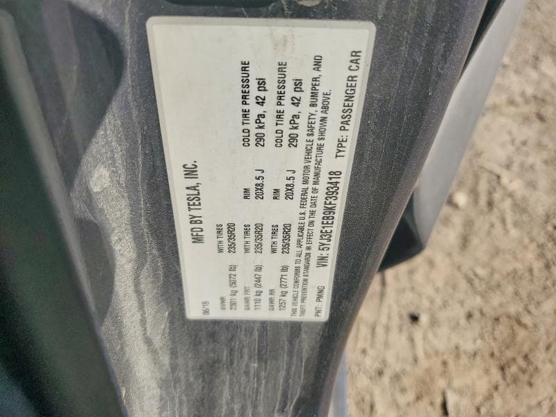 2019 TESLA MODEL 3 12