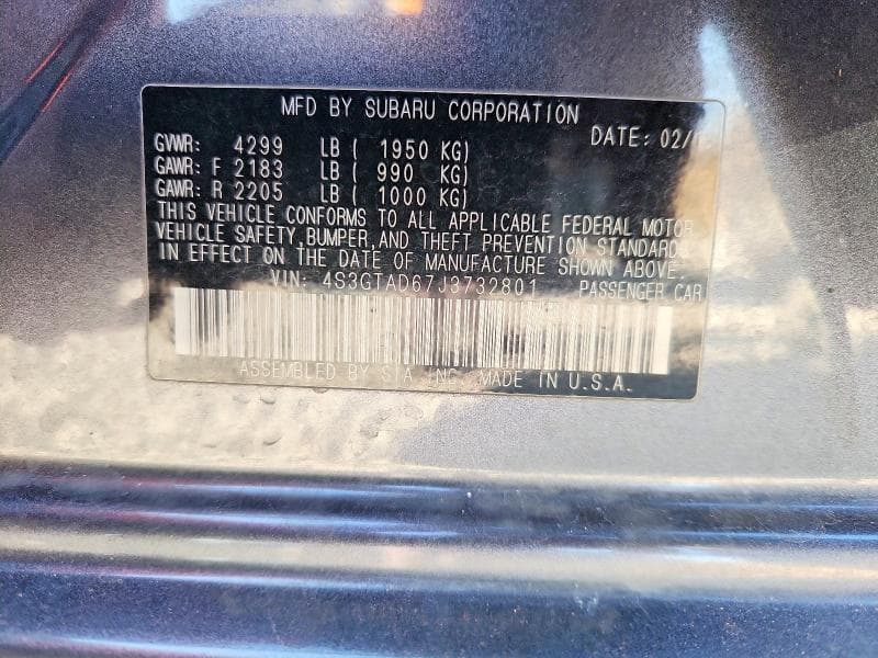2018 SUBARU IMPREZA PREMIUM PLUS 13