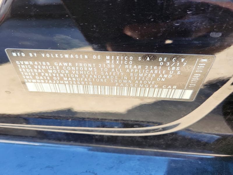 2017 VOLKSWAGEN JETTA SE 12
