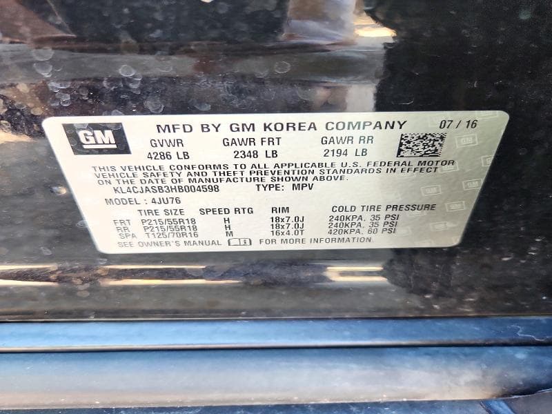 2017 BUICK ENCORE PREFERRED 12