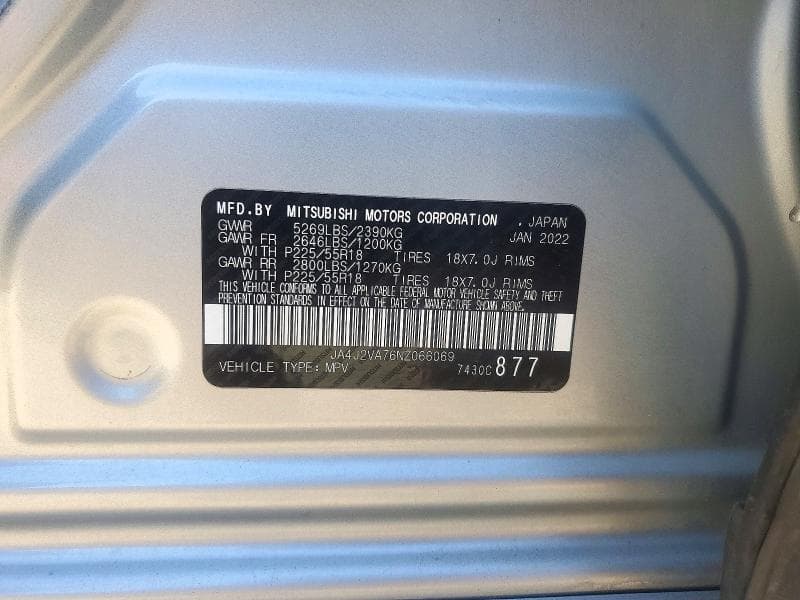 2022 MITSUBISHI OUTLANDER SEL 14