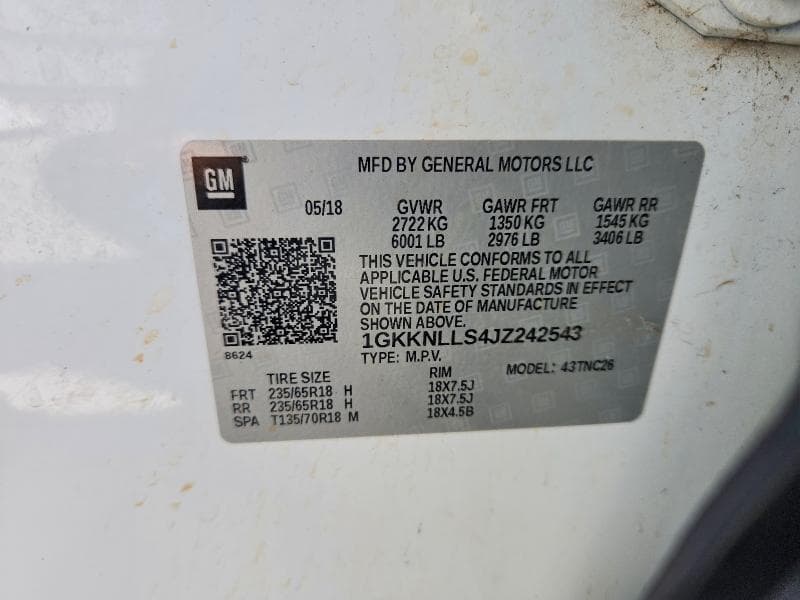 2018 GMC ACADIA SLE 13