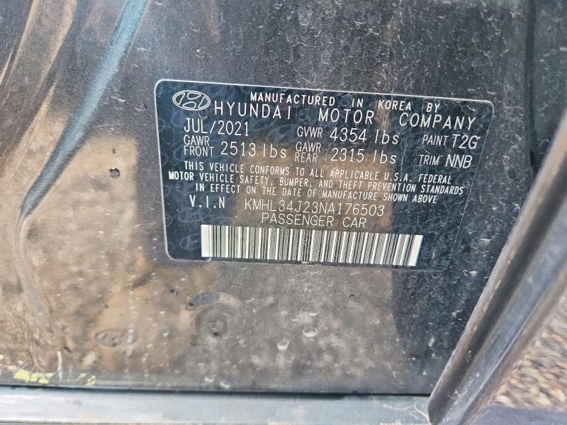 2022 HYUNDAI SONATA LIMITED 14
