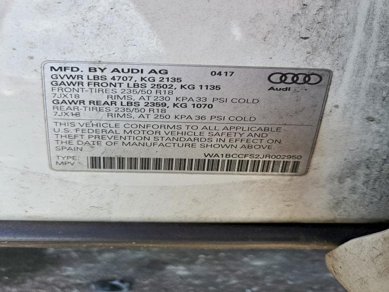 2018 AUDI Q3 PREMIUM 13