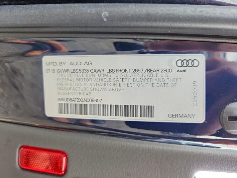 2020 AUDI A6 PREMIUM 12