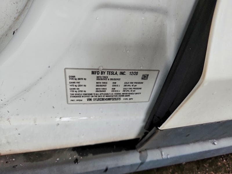 2021 TESLA MODEL X 14