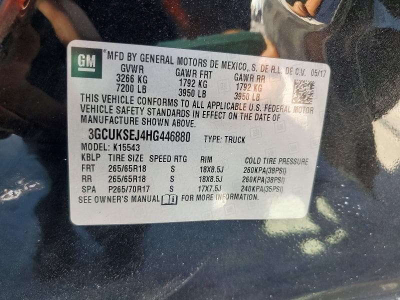 2017 CHEVROLET SILVERADO K1500 LTZ 12