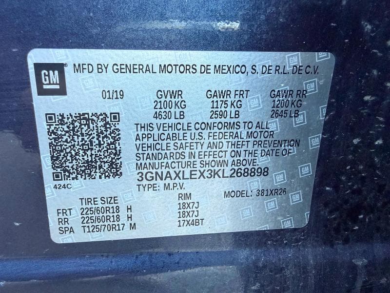 2019 CHEVROLET EQUINOX LT 10
