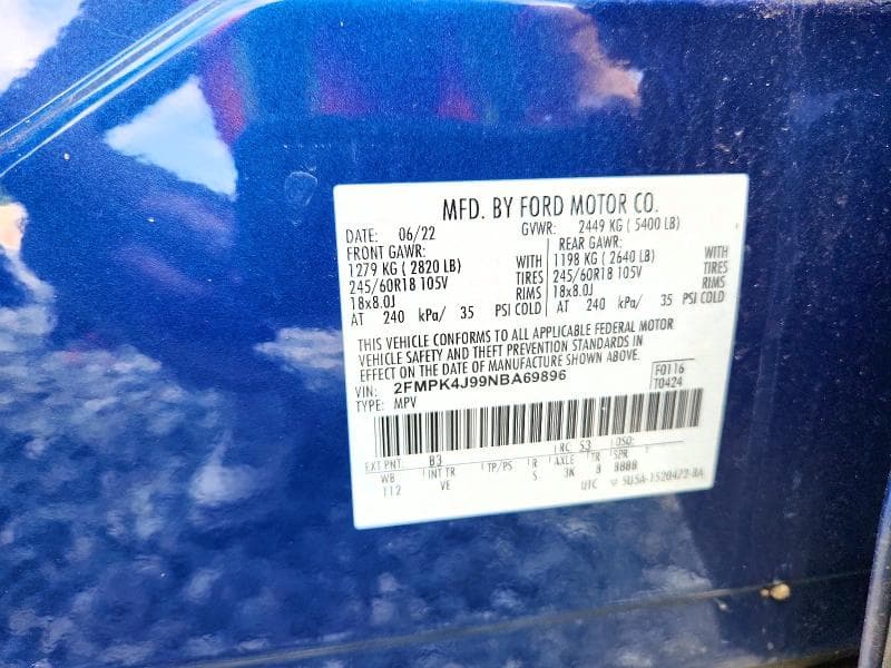 2022 FORD EDGE SEL 13