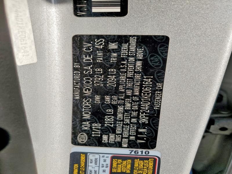 2019 KIA FORTE LXS 12