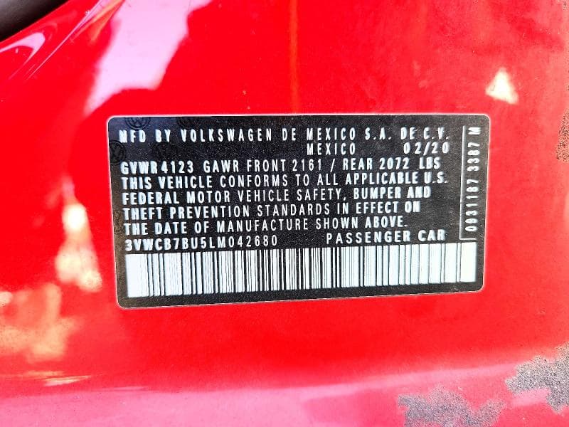 2020 VOLKSWAGEN JETTA S 12