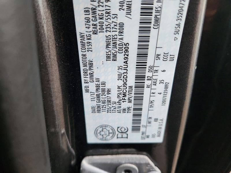 2018 FORD ESCAPE SE 13