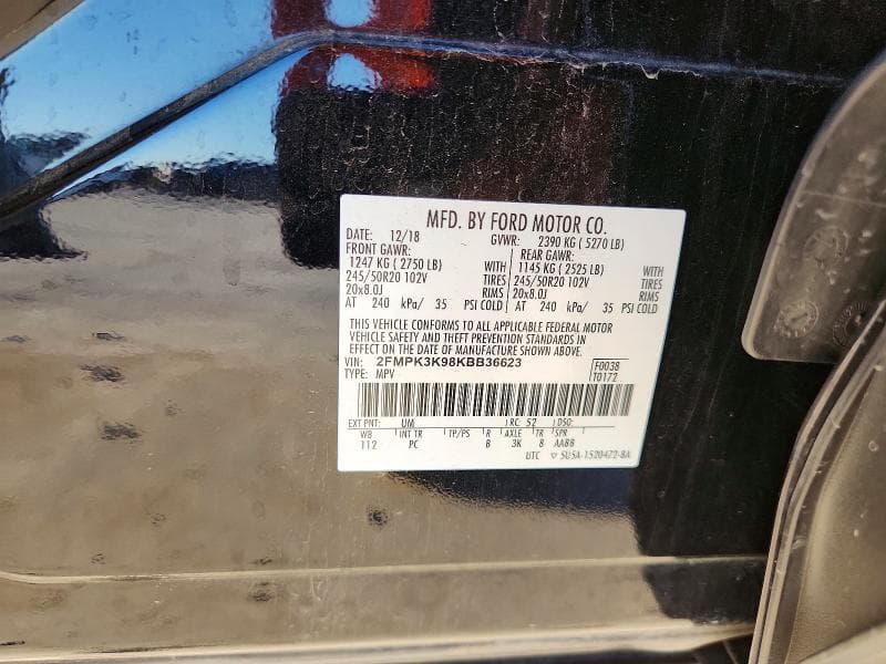 2019 FORD EDGE TITANIUM 13