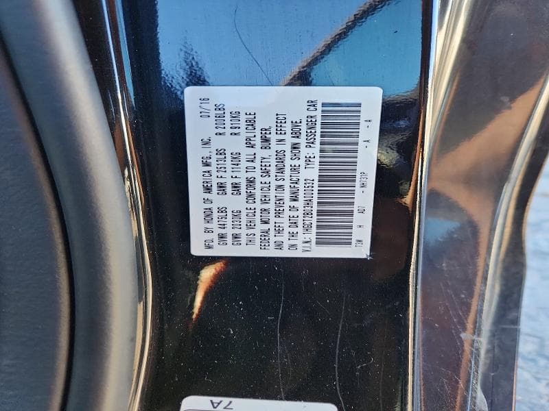 2017 HONDA ACCORD TOURING 12