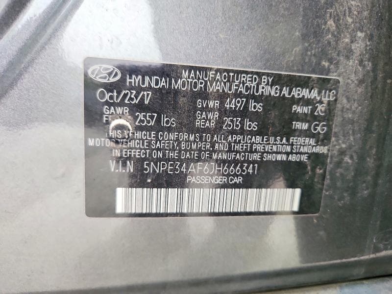 2018 HYUNDAI SONATA SEL 12