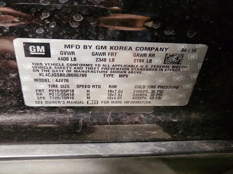 2018 BUICK ENCORE ESSENCE 13