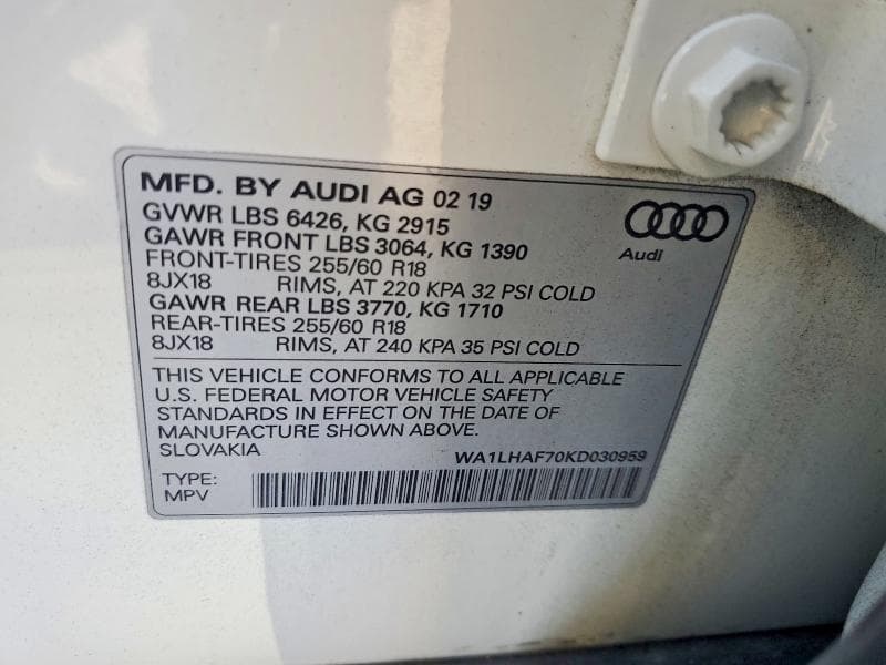 2019 AUDI Q7 PREMIUM PLUS 12