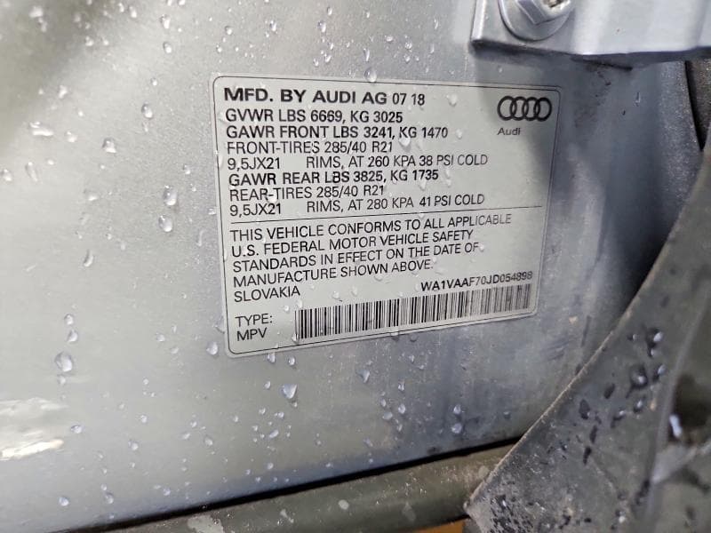 2018 AUDI Q7 PRESTIGE 12