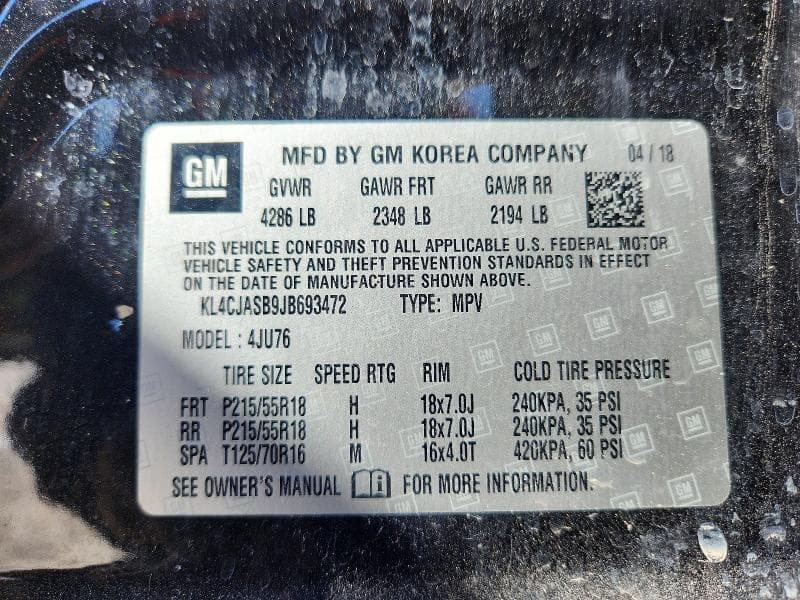 2018 BUICK ENCORE PREFERRED 13