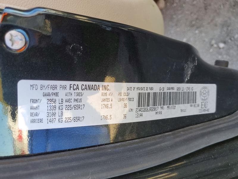 2018 DODGE GRAND CARAVAN SE 13