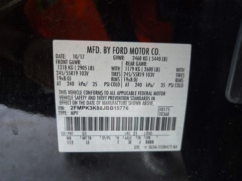 2018 FORD EDGE TITANIUM 14