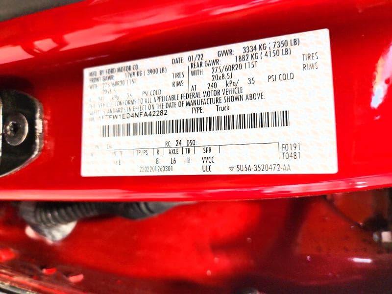 2022 FORD F150 SUPERCREW 12