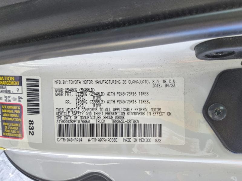 2023 TOYOTA TACOMA SR 12
