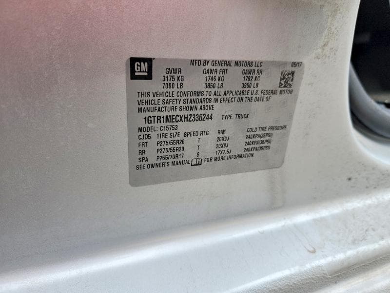 2017 GMC SIERRA C1500 SLE 12