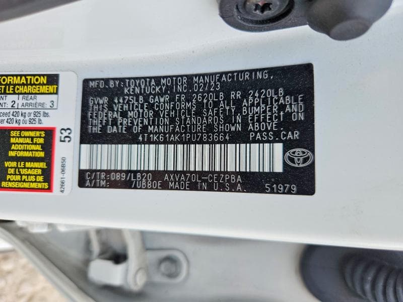 2023 TOYOTA CAMRY XSE 12