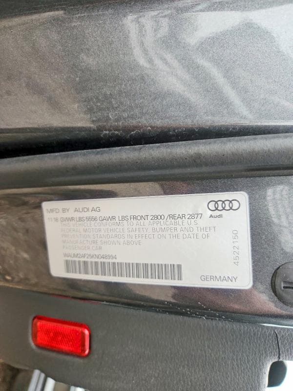 2019 AUDI A6 PRESTIGE 12