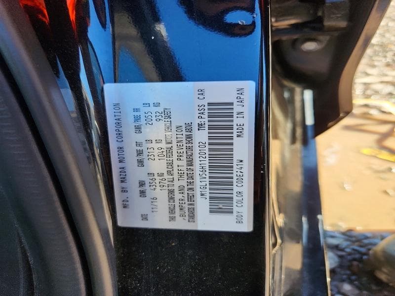 2017 MAZDA 6 TOURING 12