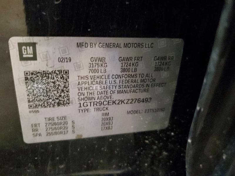 2019 GMC SIERRA K1500 ELEVATION 13